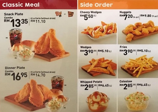 Beberapa Harga dan Menu KFC Indonesia
